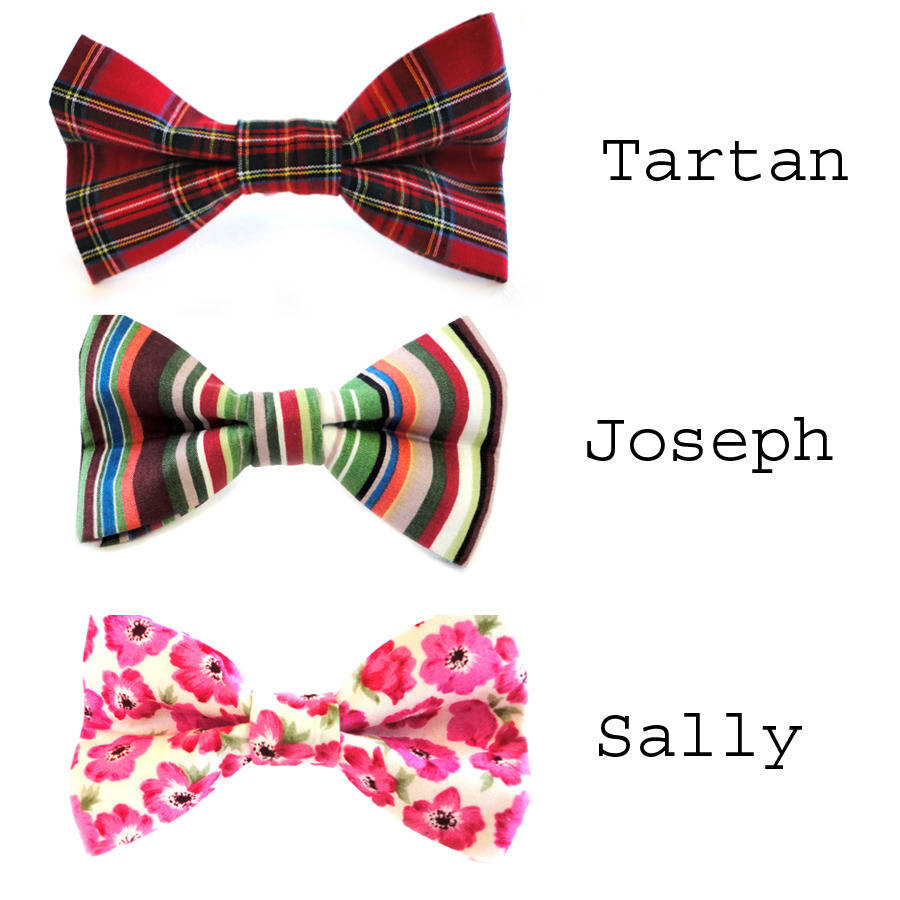 Slide On Dog Collar Bow Tie By Ditsy Pet