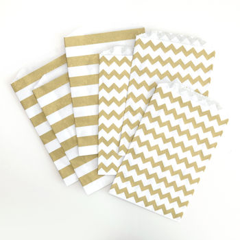 Gold Print Patterned Paper Bags, 8 of 11