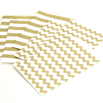 Gold Print Patterned Paper Bags, 10 of 11
