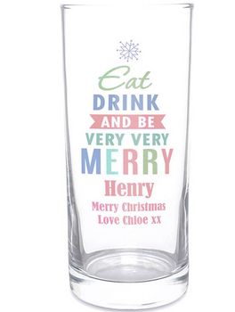 Personalised Christmas Glass, 5 of 5