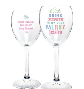 Personalised Christmas Glass, 4 of 5