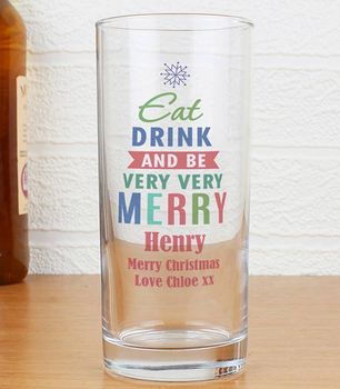 Personalised Christmas Glass, 2 of 5