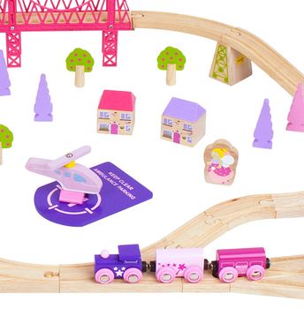 Giant Fairy Town Pink Train Set, 7 of 9
