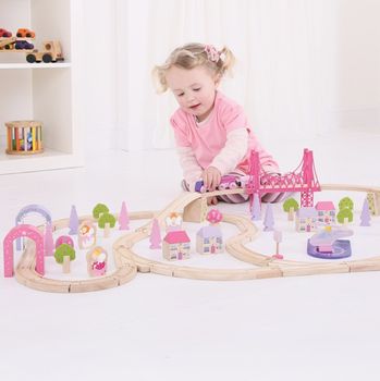 Giant Fairy Town Pink Train Set, 5 of 9