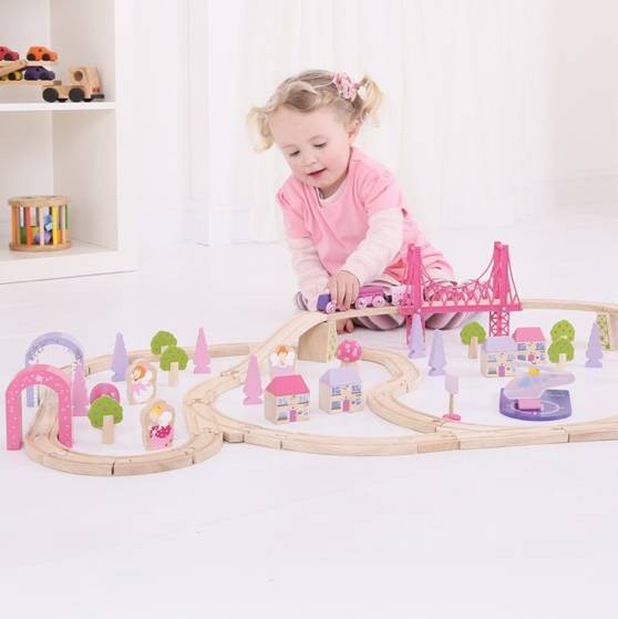 Giant Fairy Town Pink Train Set By TheLittleBoysRoom ...
