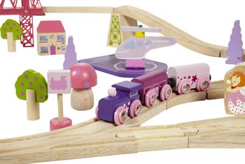 Giant Fairy Town Pink Train Set, 8 of 9