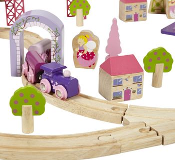 Giant Fairy Town Pink Train Set, 6 of 9