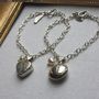 Agnes Locket Bracelet On Chain With Pearl Charm, thumbnail 3 of 7