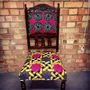 Set Of Four Tribal Print Covered Chairs, thumbnail 11 of 12