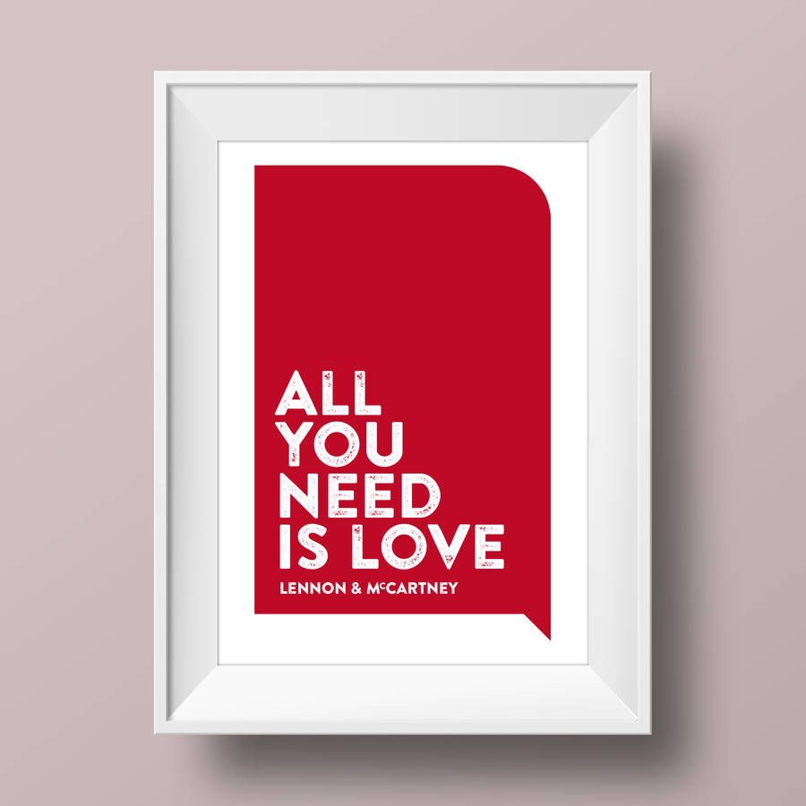personalised favourite song lyrics print by a is for alphabet ...