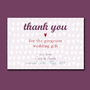 Personalised Engagement Or Wedding Thank You Card, thumbnail 4 of 4