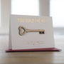 Personalised 'Key To My Heart' Anniversary Card, thumbnail 3 of 6