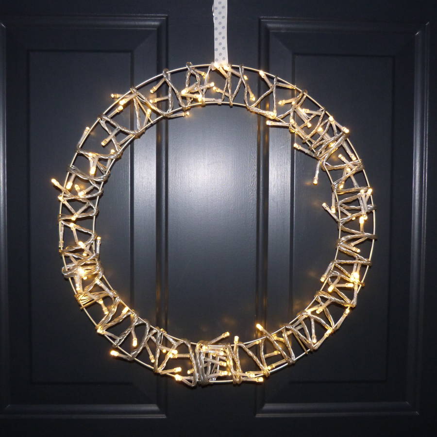 24 New fairy light company 180 fairy light wreath by the lovely light company   notonthehighstreet   