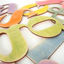 Hand Stained Wooden Alphabet Rainbow Letters, thumbnail 7 of 9