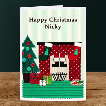 'Santa' Christmas Card From Children Or Grandchildren, 4 of 4