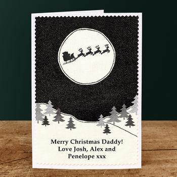 'Christmas Night' Personalised Christmas Card, 5 of 6