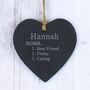 Personalised 'Definition' Slate Heart Sign, thumbnail 1 of 3