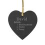 Personalised 'Definition' Slate Heart Sign, thumbnail 3 of 3