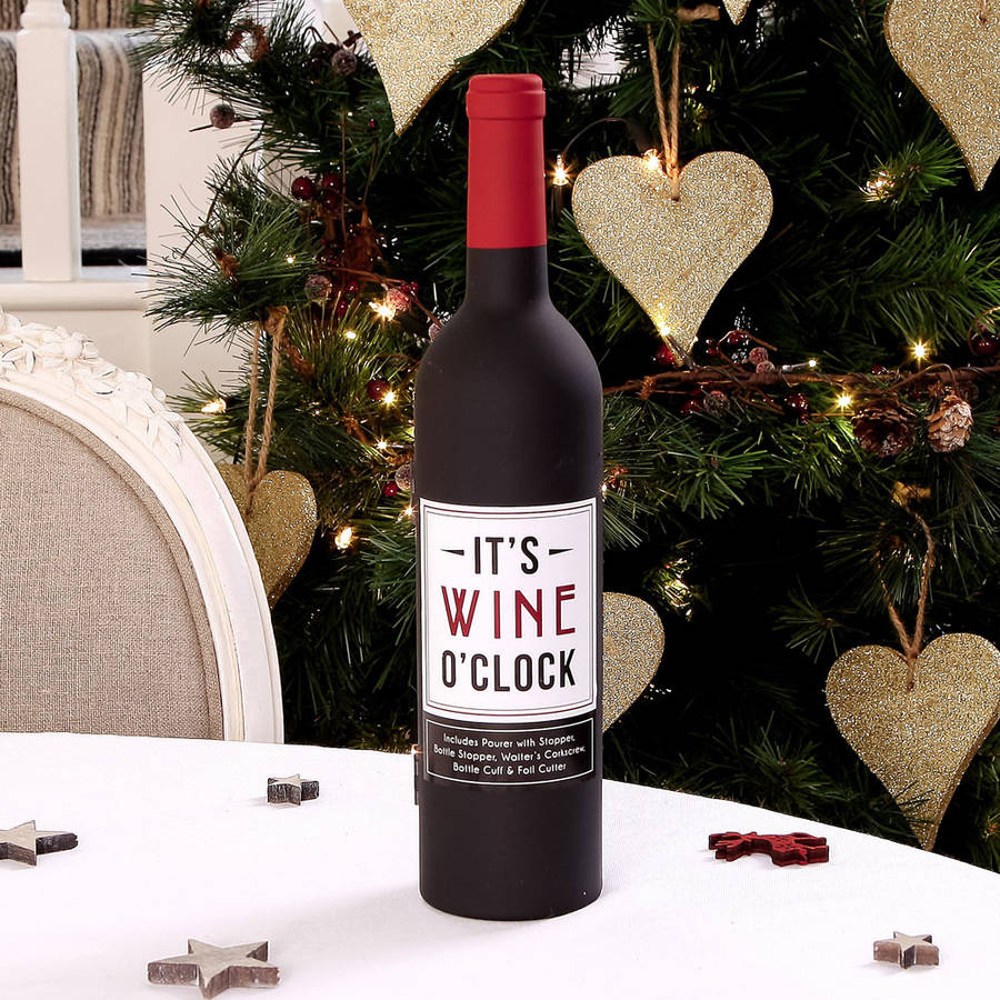 large bottle wine accessories gift set by dibor