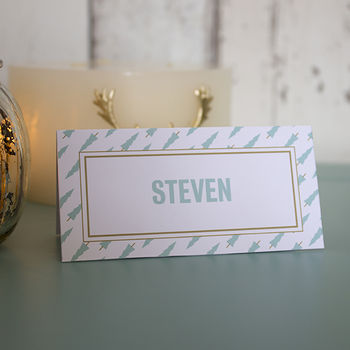 Personalised Christmas Dinner Place Name Tags By Lovely Cuppa | notonthehighstreet.com