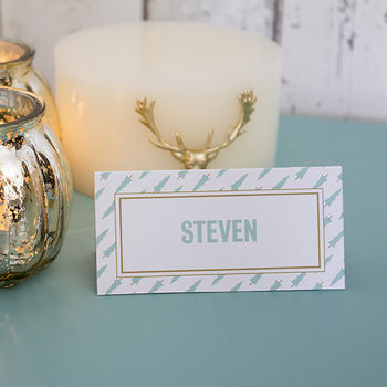 Personalised Christmas Dinner Place Name Tags By Lovely Cuppa | notonthehighstreet.com