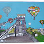 Balloons Over The Toll Bridge Bristol Placemat, thumbnail 2 of 2