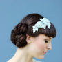 Beaded Lace Hair Comb / Band 'Gretta', thumbnail 6 of 11