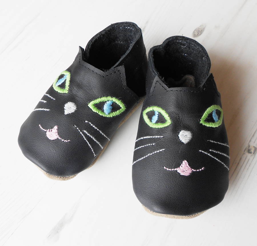Personalised Cat Baby Shoes By Born Bespoke | notonthehighstreet.com