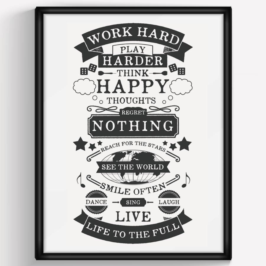 'family rules' print by of life & lemons | notonthehighstreet.com