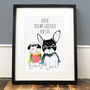 Frenchie And Pug Print, thumbnail 2 of 2