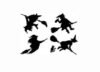 Halloween Witches Wall Sticker Set, 5 of 7