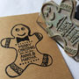 Personalised 'Gingerbread Man' Christmas Stamp, thumbnail 1 of 4