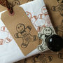 Personalised 'Gingerbread Man' Christmas Stamp, thumbnail 4 of 4