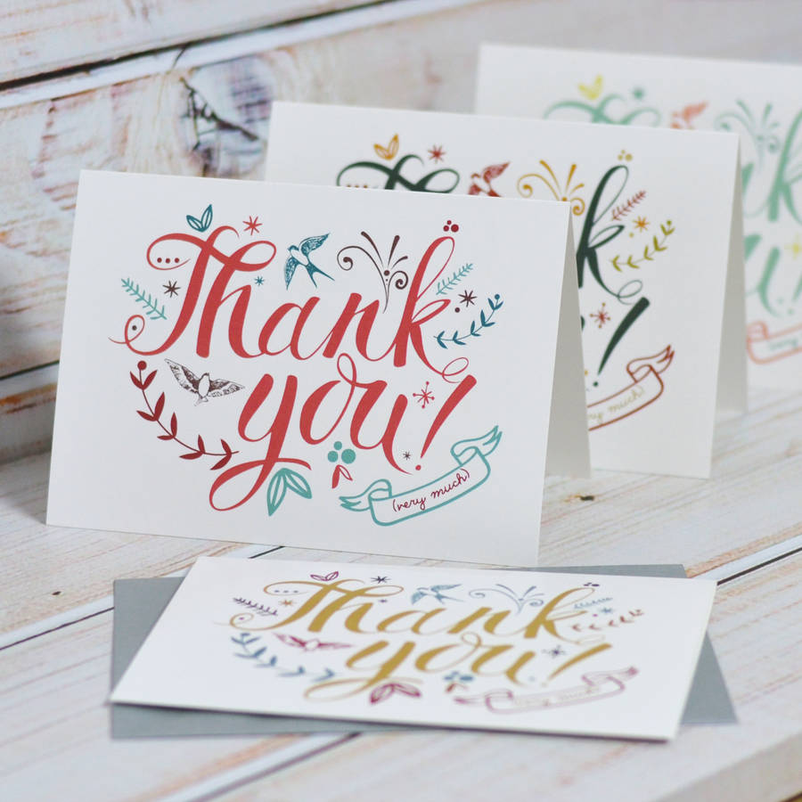 thank you cards by oakdene designs | notonthehighstreet.com