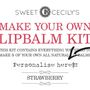 Make Your Own Lip Balm Kit - Choose Your Flavour & Personalisation, thumbnail 8 of 12