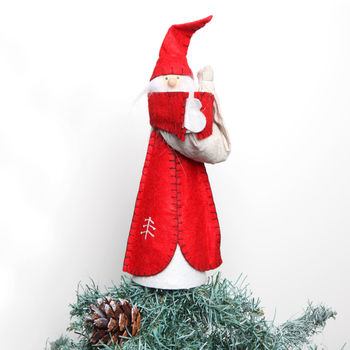 Santa Or Angel Freestanding Decoration Or Tree Topper, 6 of 7