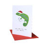 'Carol Chameleon' Christmas Card, thumbnail 2 of 3