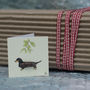 Christmas Dachshund Gift Tags, Pack Of Four, thumbnail 2 of 2