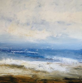 summer's height original abstract seascape painting by stunning ...