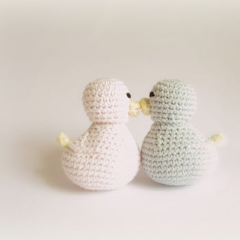 Hand Crochet Baby Duck Rattle, 2 of 5