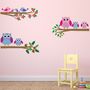 Owls And Birds Branch Wall Stickers, thumbnail 1 of 4