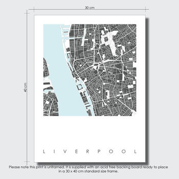 Liverpool Map Art Print Limited Editon, 3 of 5