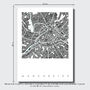 Manchester Map Art Print Limited Edition, thumbnail 3 of 5