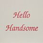 'Hello Handsome' Gift Tag, thumbnail 4 of 4