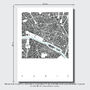 Map Print Of Paris Limtied Edition, thumbnail 3 of 5