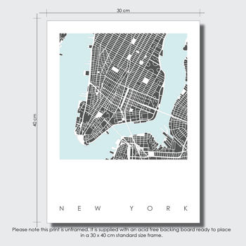 New York Map Art Print Limited Edition, 3 of 5