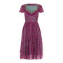 1950s Style Full Skirted Dress In Rose Flower Lace, thumbnail 2 of 4