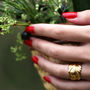 Gold Or Gold Plated Feather Ring: Take Flight, thumbnail 1 of 6