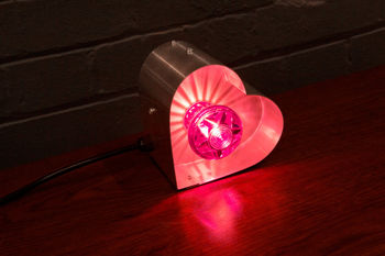 Small Fairground Heart Light Lamp, 2 of 3