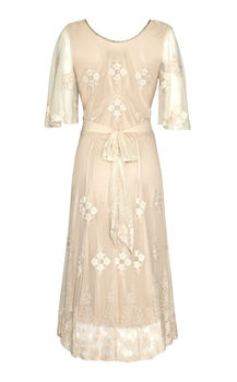Ivory Lace Special Occasion Dress With Sleeves, 2 of 3